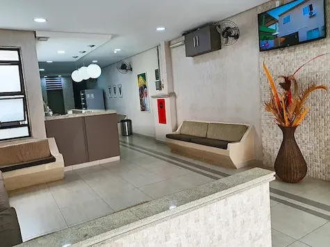 Recepção Hotel Campos, na rua oliveira braga nº326.